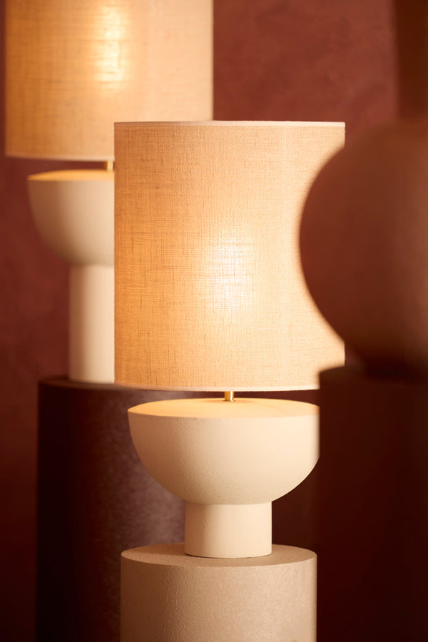 Lamp base 31x25 cm ISMARA matt cream