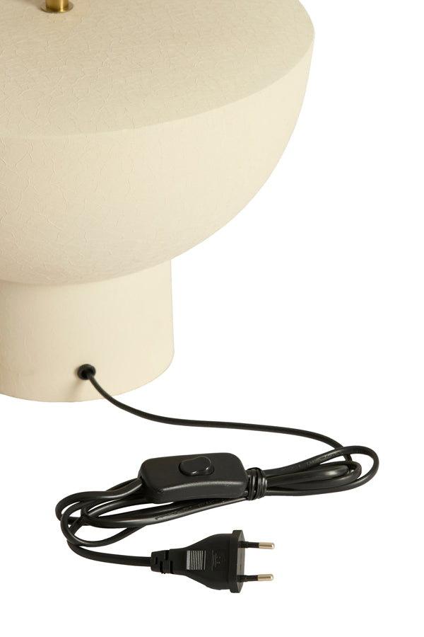 Lamp base 31x25 cm ISMARA matt cream