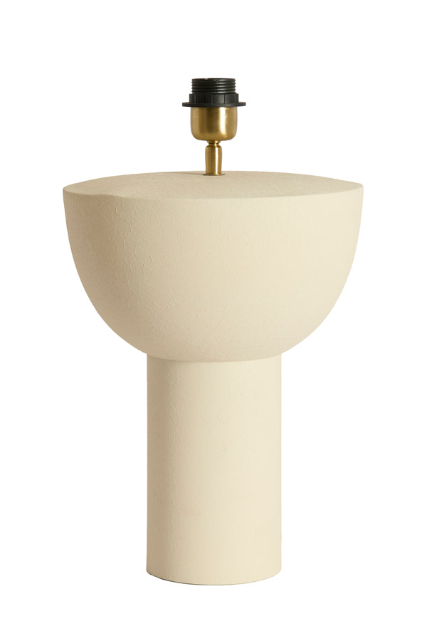 Lamp base 27x38,5 cm ISMARA matt cream