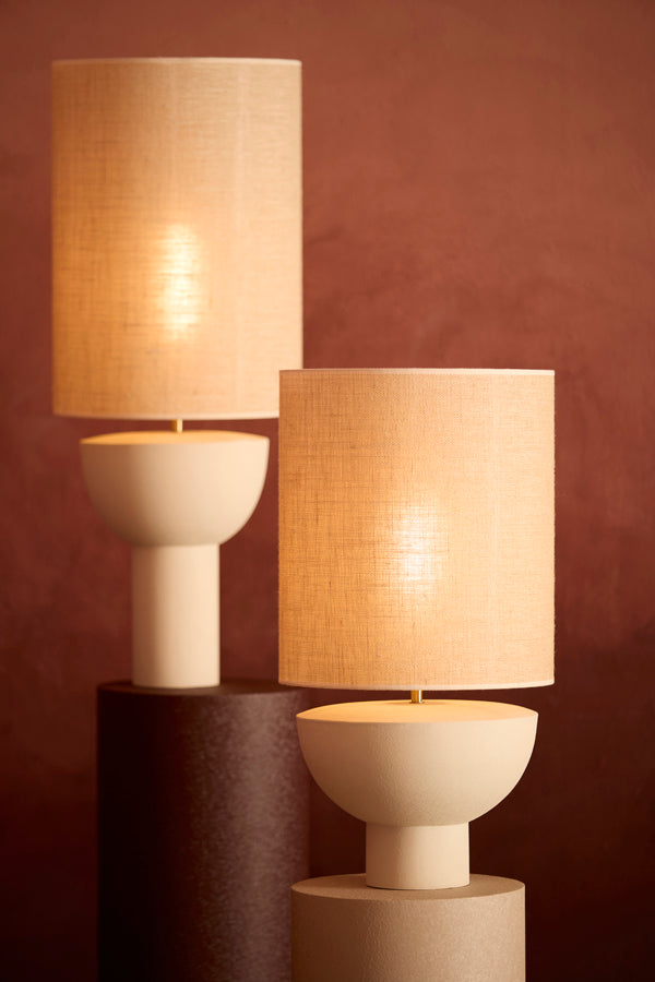 Lamp base 27x38,5 cm ISMARA matt cream