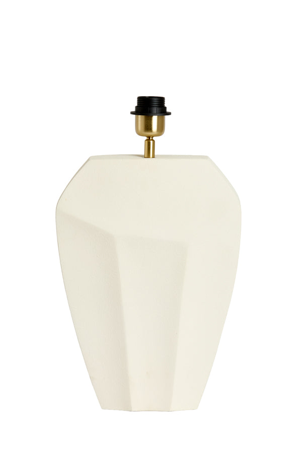Lamp base 26x12x38 cm CORDOBA matt cream
