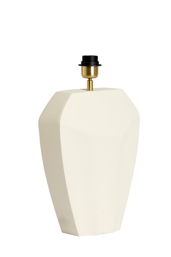 Lamp base 26x12x38 cm CORDOBA matt cream
