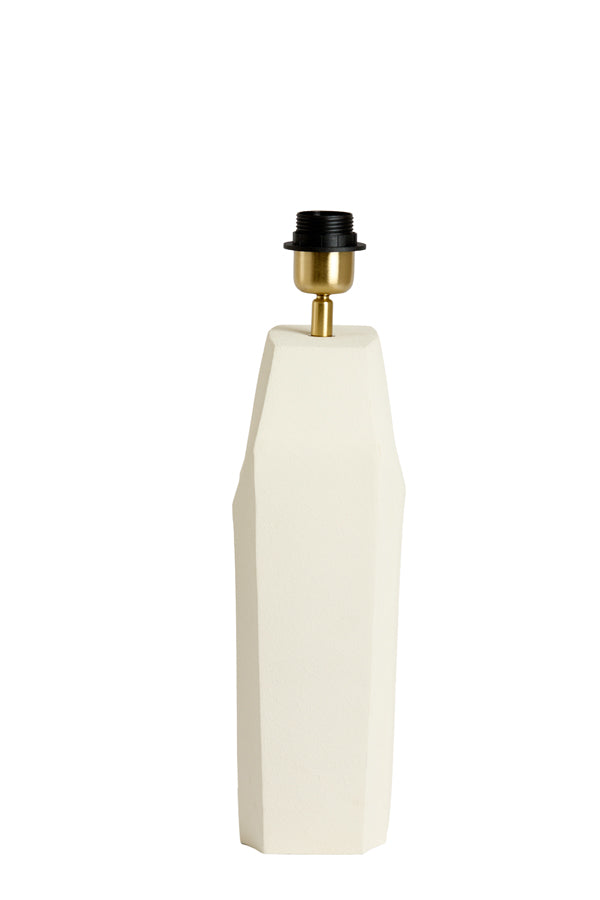 Lamp base 26x12x38 cm CORDOBA matt cream