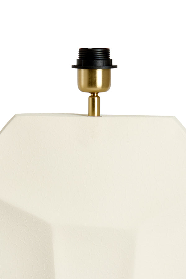 Lamp base 26x12x38 cm CORDOBA matt cream