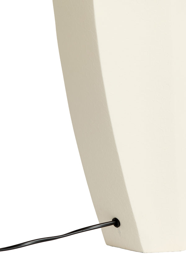 Lamp base 26x12x38 cm CORDOBA matt cream