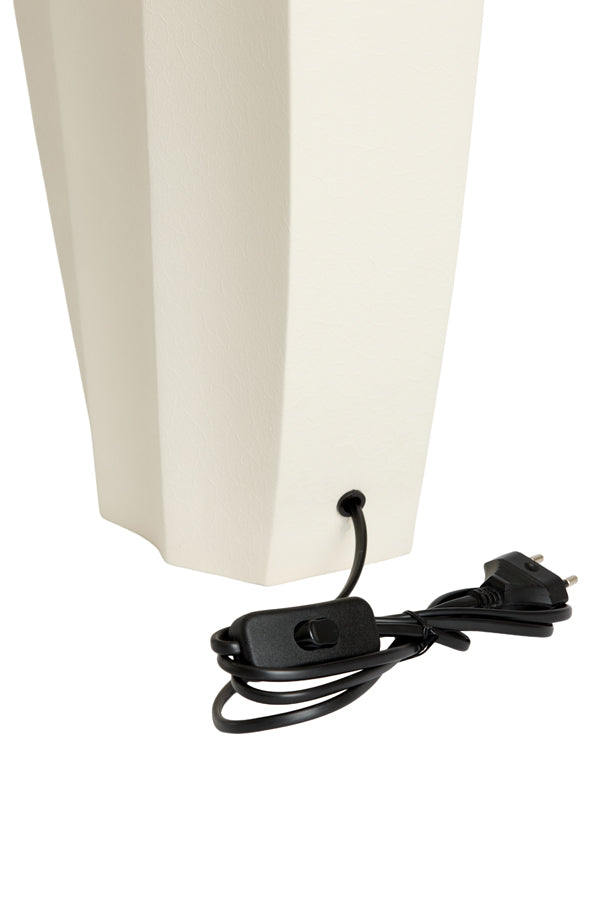 Lamp base 26x12x38 cm CORDOBA matt cream