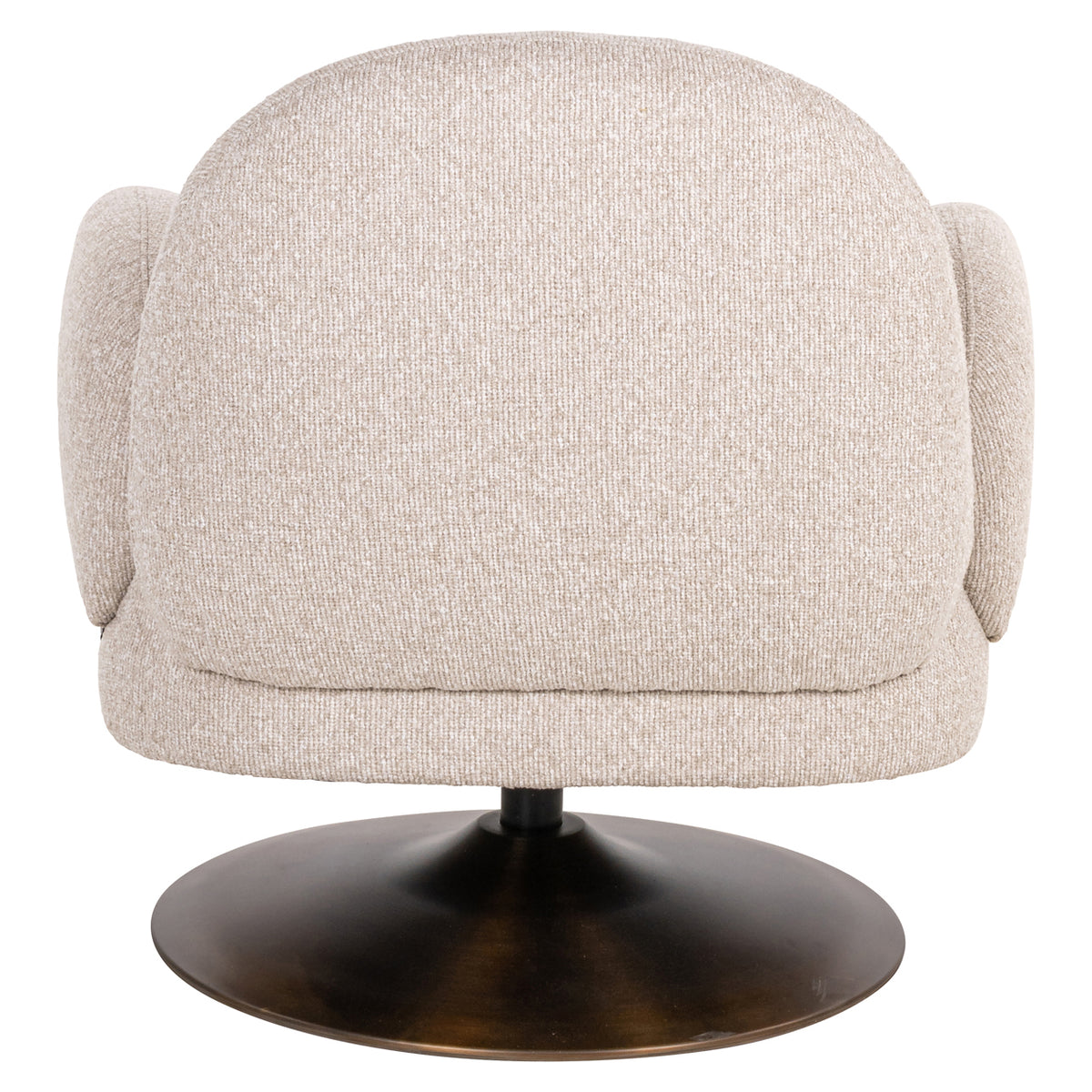 Lounge chair Kagney biscotti swivel