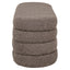 Pouffe & Footstool Camille brown chunky