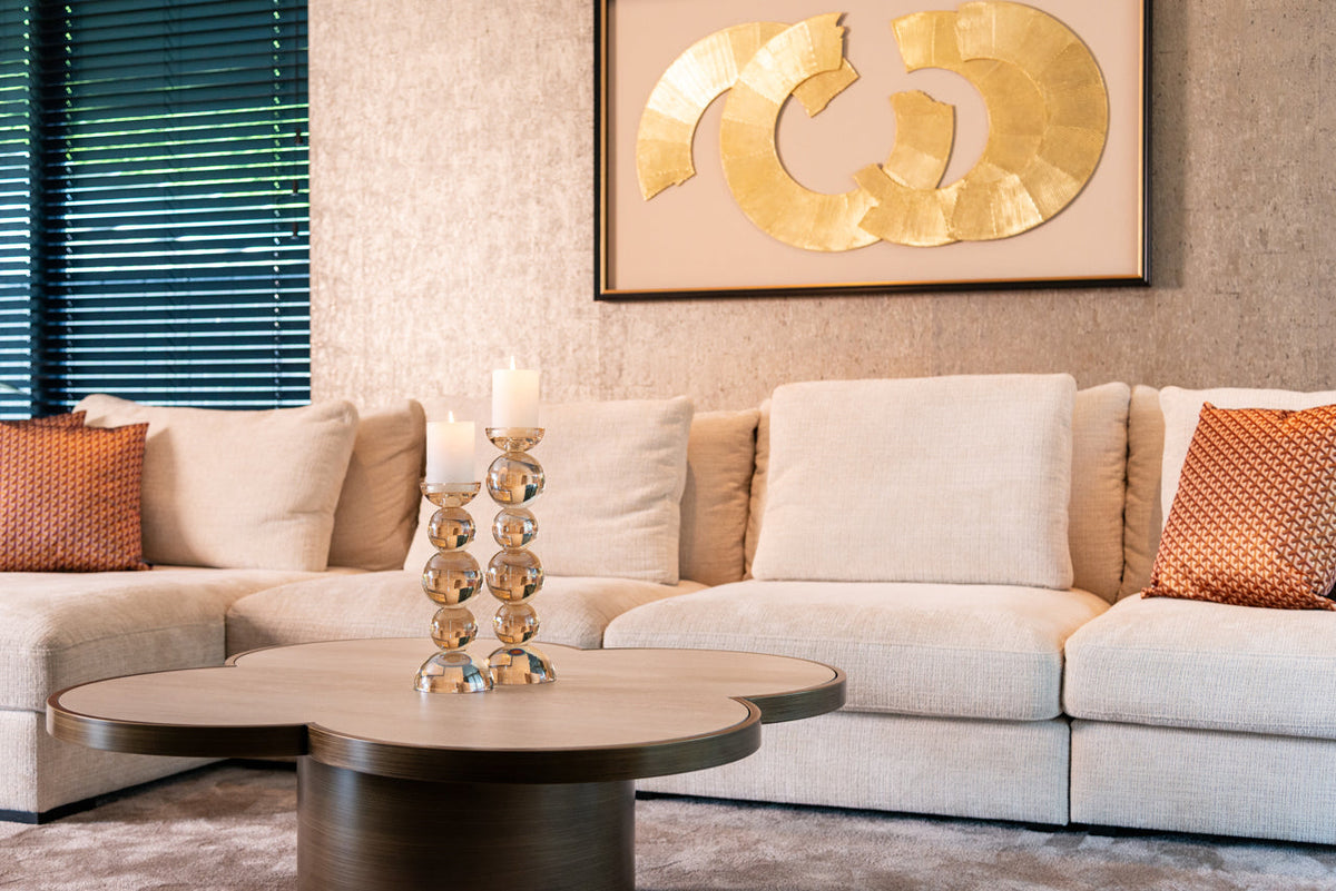 Candle holder Emie brown large