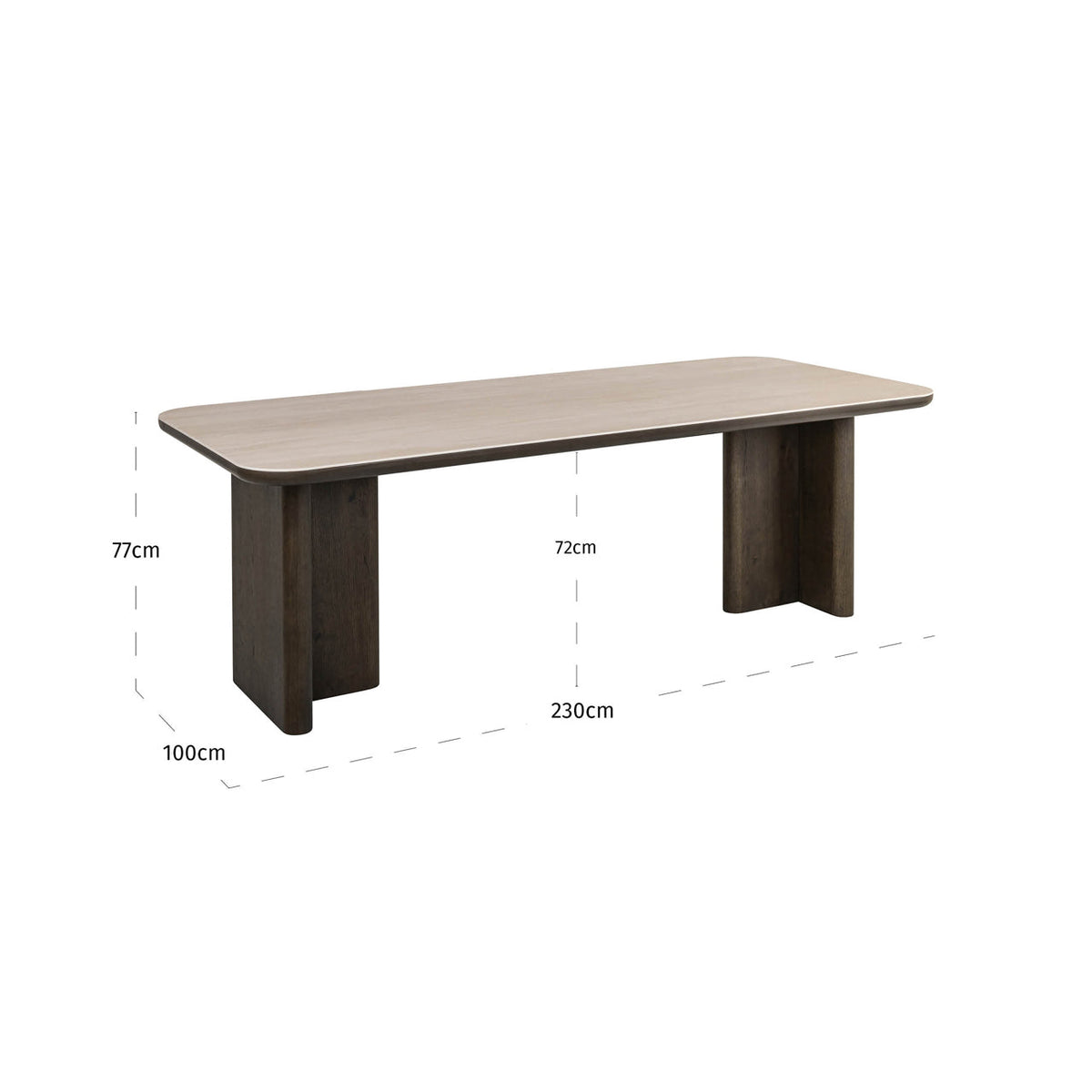 Dining table Nando brown 270