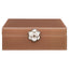 Storage box Floral brown large