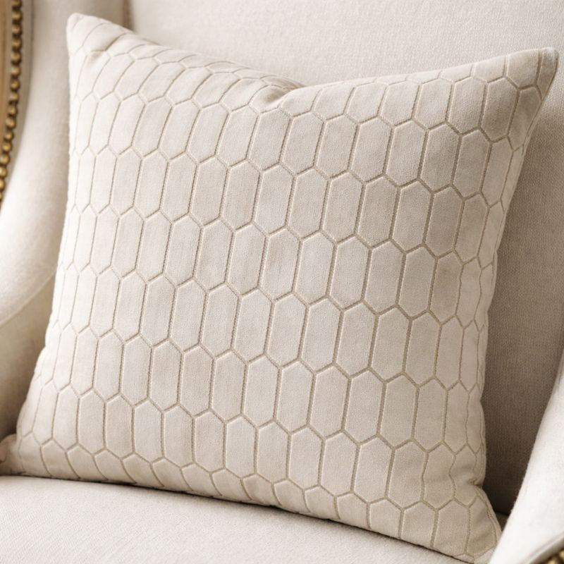 Malini Large Albie Ivory Cushion