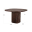 Dining table Orchid burgundy