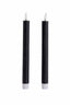 Dinner candle LED S/2 2x22+2x22 cm ALIRA black