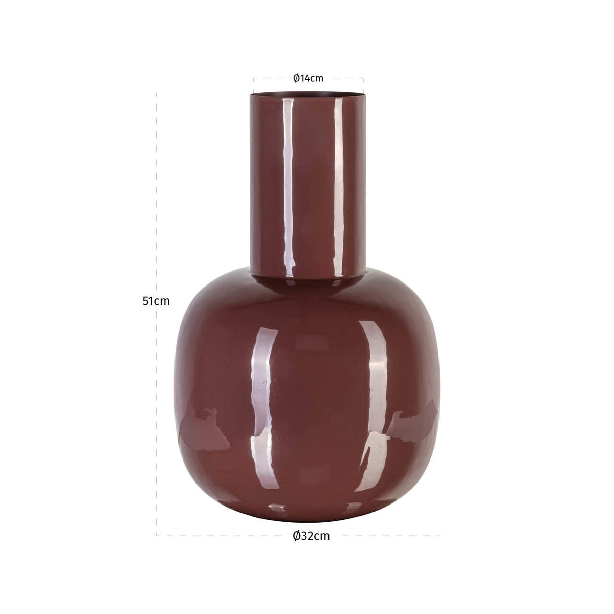 Vase Lily Sable brown
