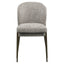 Dining chair Stacker  earth tweed fire retardant (Set of 2)