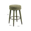 Counter stool Tenashar green blockweave swivel