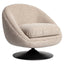 Lounge chair Nodo natural chunky swivel