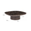 Coffee table Almundi chocolat brown