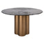 Dining table Glastonburry gold antique 135Ø