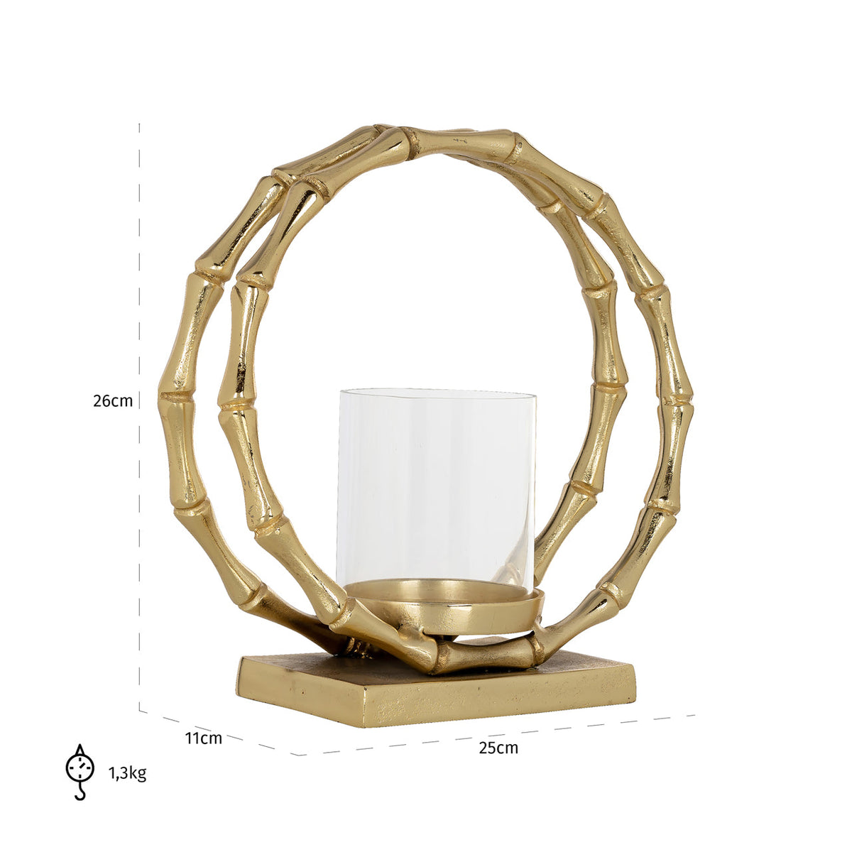 Hurricane light Merlyn gold small