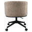 Dining chair Rochenne mocca linear swivel on wheels