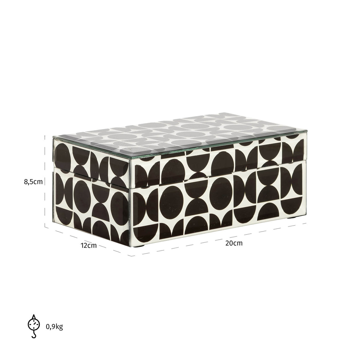 Storage box Vivian black small