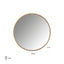 Mirror Maesa gold 90Ø