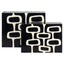 Storage box Lux black/white (Set of 2)