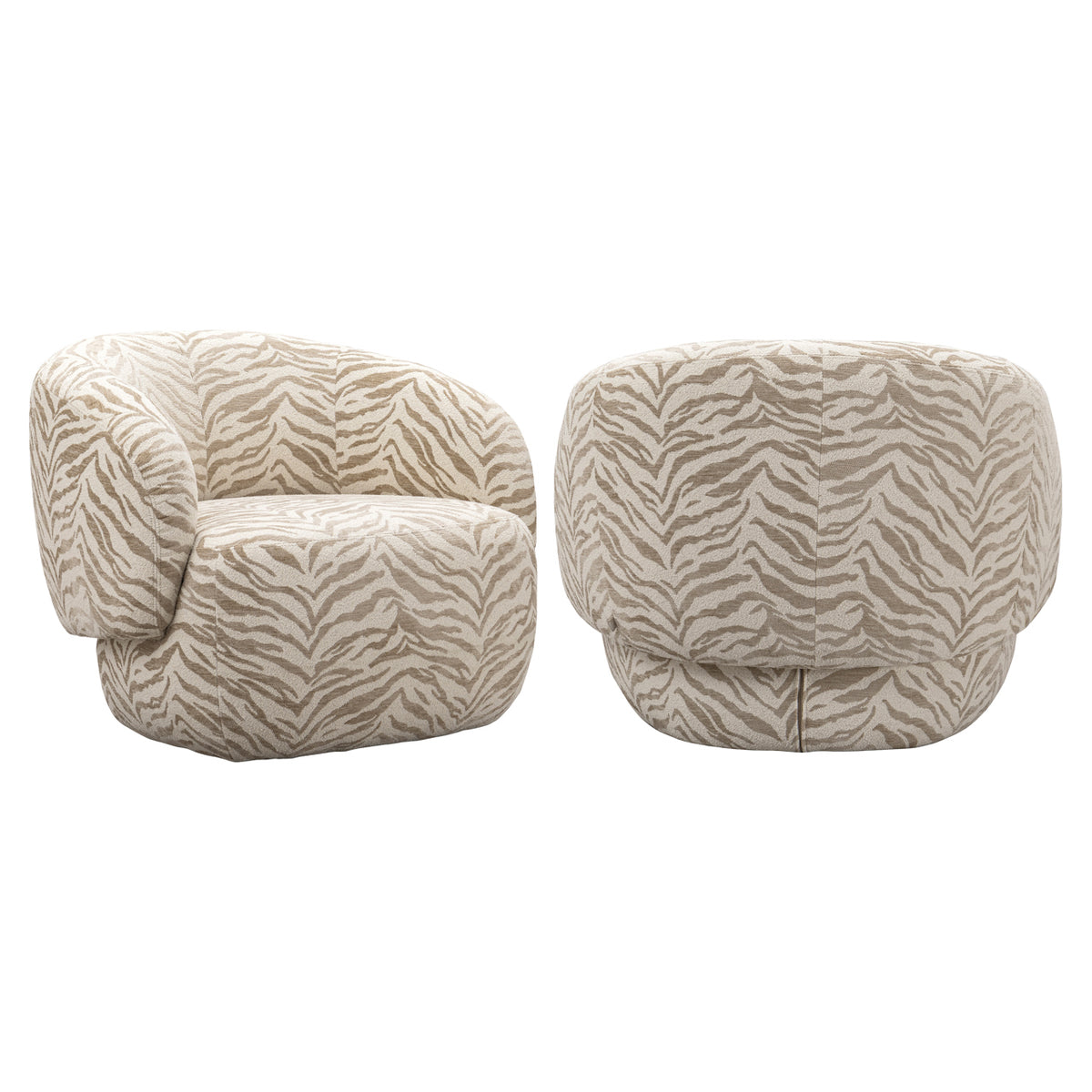 Lounge chair Milano beige tiger