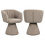 Dining chair Madeline mocca chunky swivel