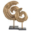 Decorative object Swirl brass antique