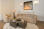 Lounge chair Luxandra stripes sand