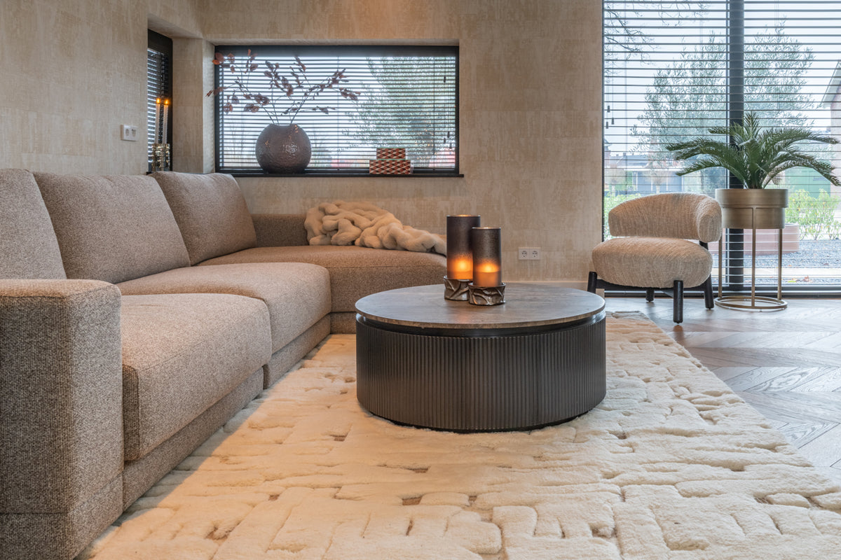 Sofa Trentino cayenne brown 3,5-seater + lounge left or right