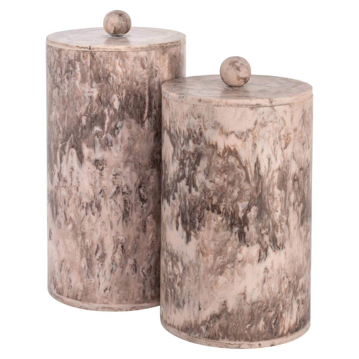 Storage box Rosaline chocolat brown storage jar small