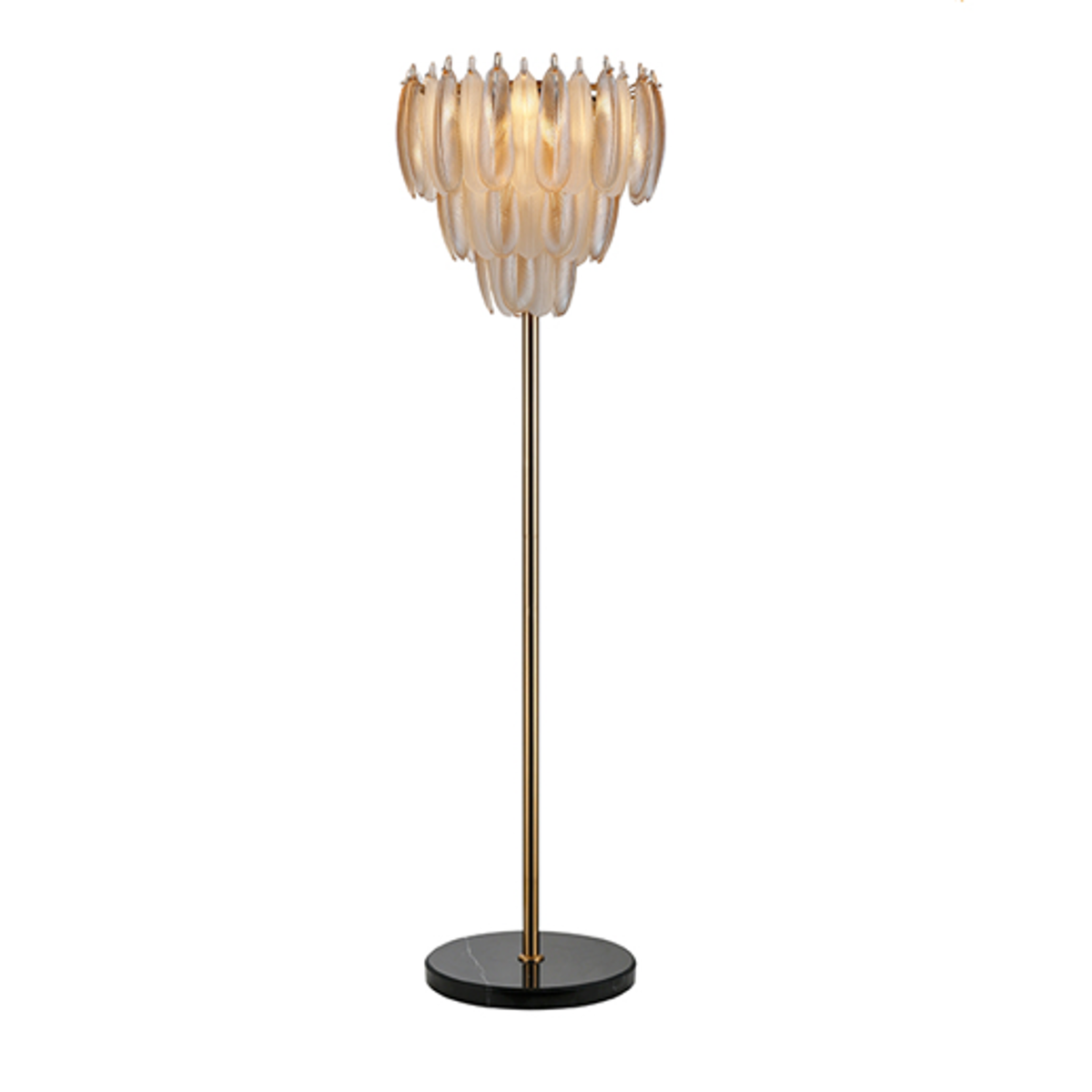 Floor lamp Chloe brass antique
