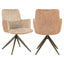 Dining chair Chase ginger jacquard swivel