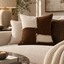 Malini Otis Brown Cushion