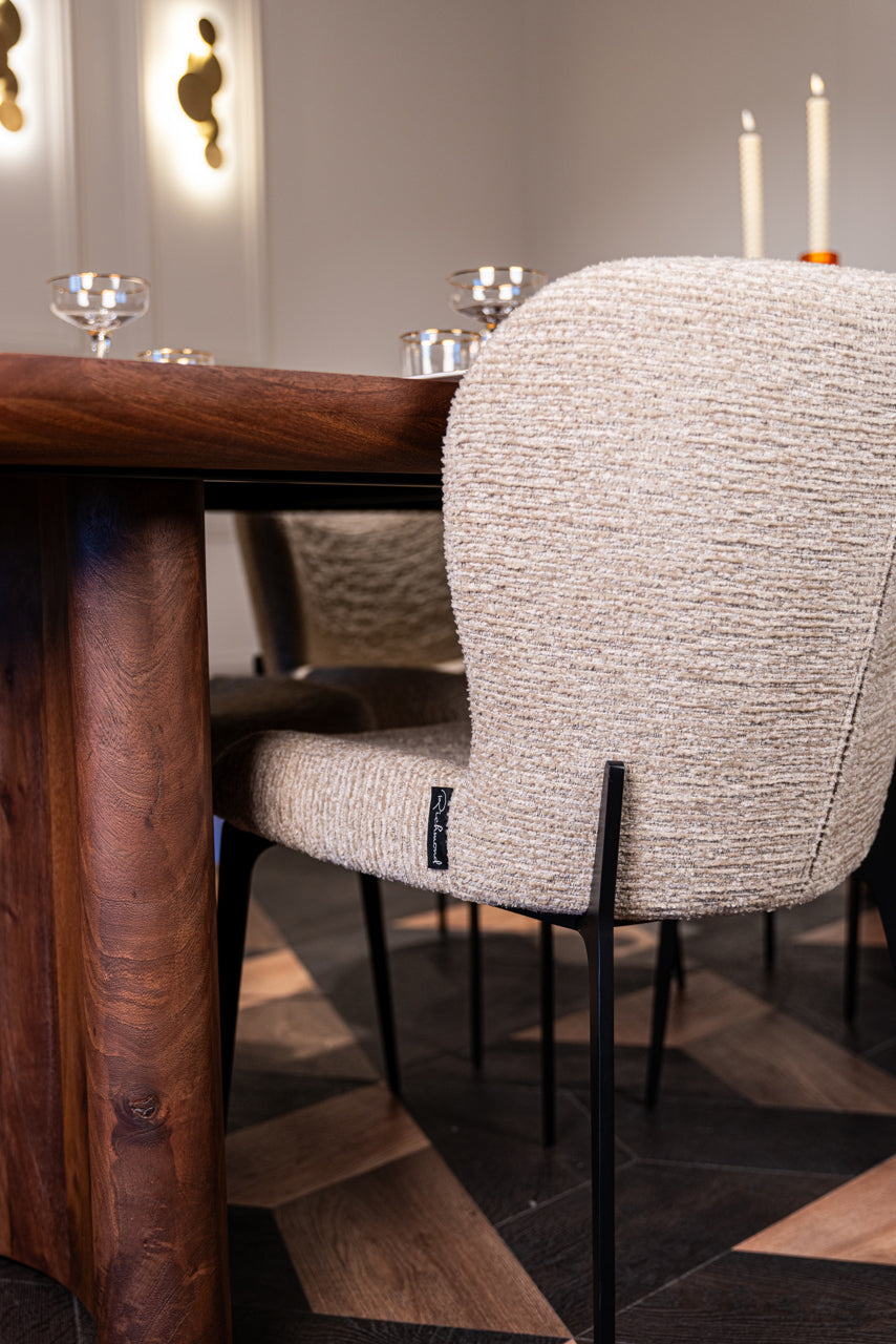 Dining chair Sergio natural linear
