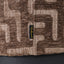 Pouffe & Footstool Lexie brown labyrinth 45Ø