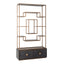 Display cabinet Hunter black rustic 