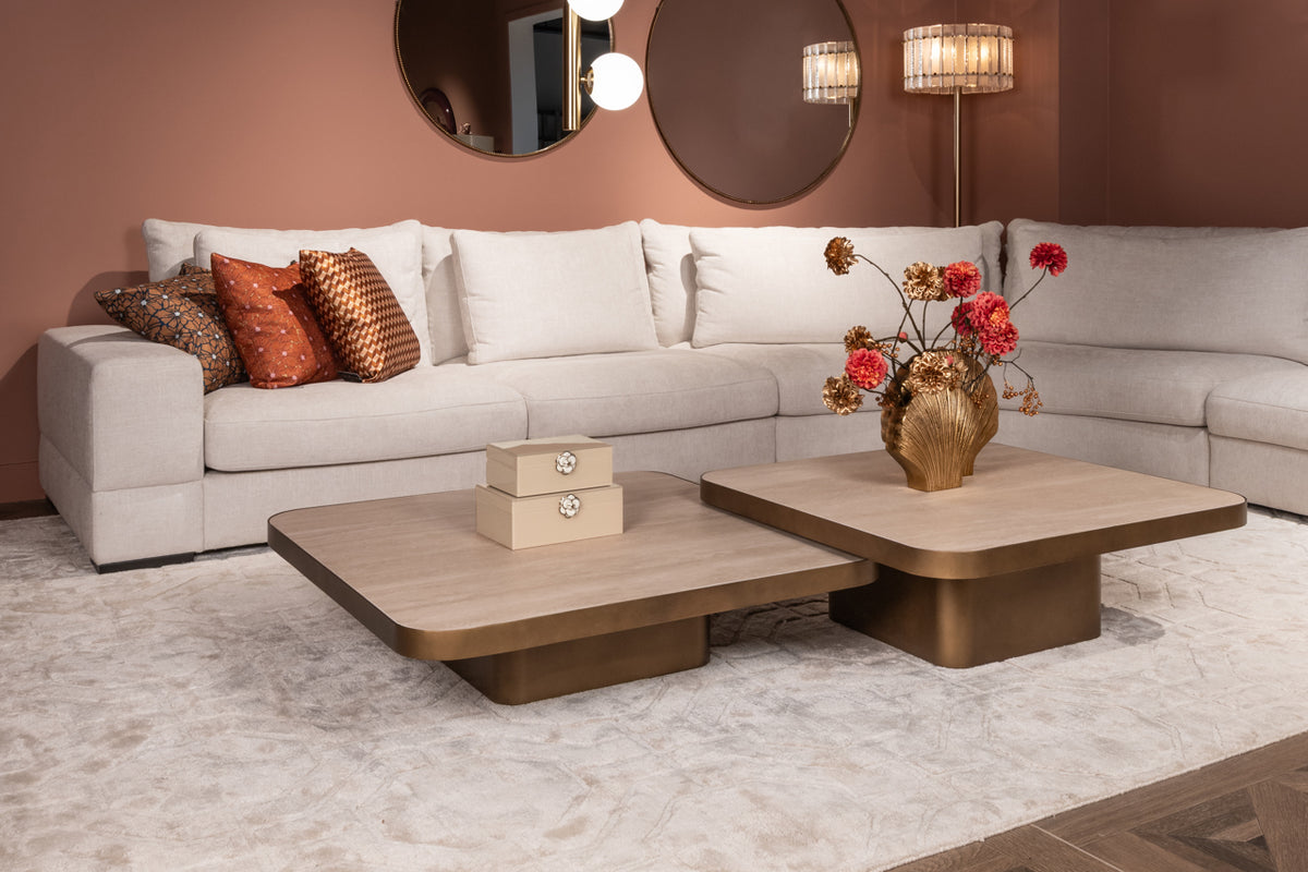 Coffee table Claridge beige 90x90 (cumulus)