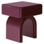 Nightstand Bennet burgundy 1-drawer