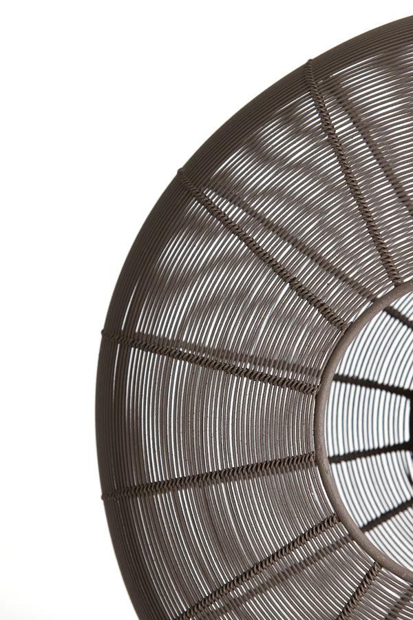 Ceiling lamp 40x17 cm BAHOTO matt dark brown