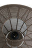 Ceiling lamp 51x18 cm BAHOTO matt dark brown