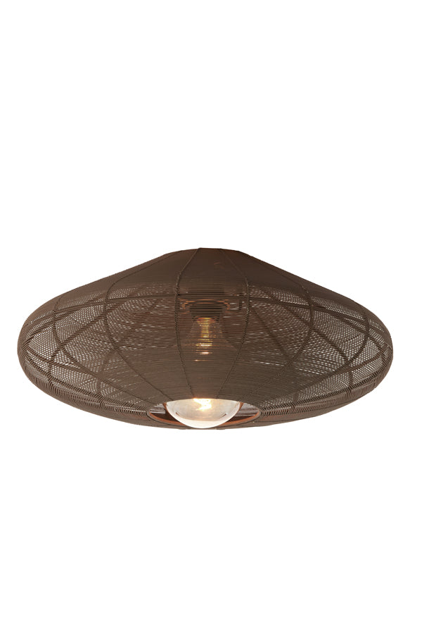 Ceiling lamp 51x18 cm BAHOTO matt dark brown