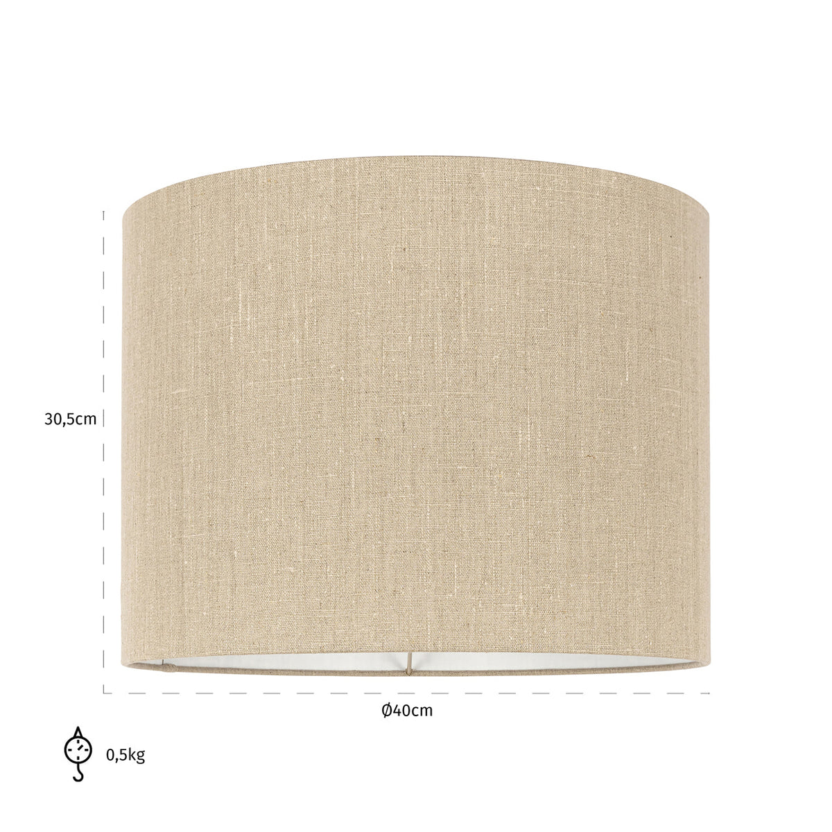 Lampshade Sally sand 40Ø