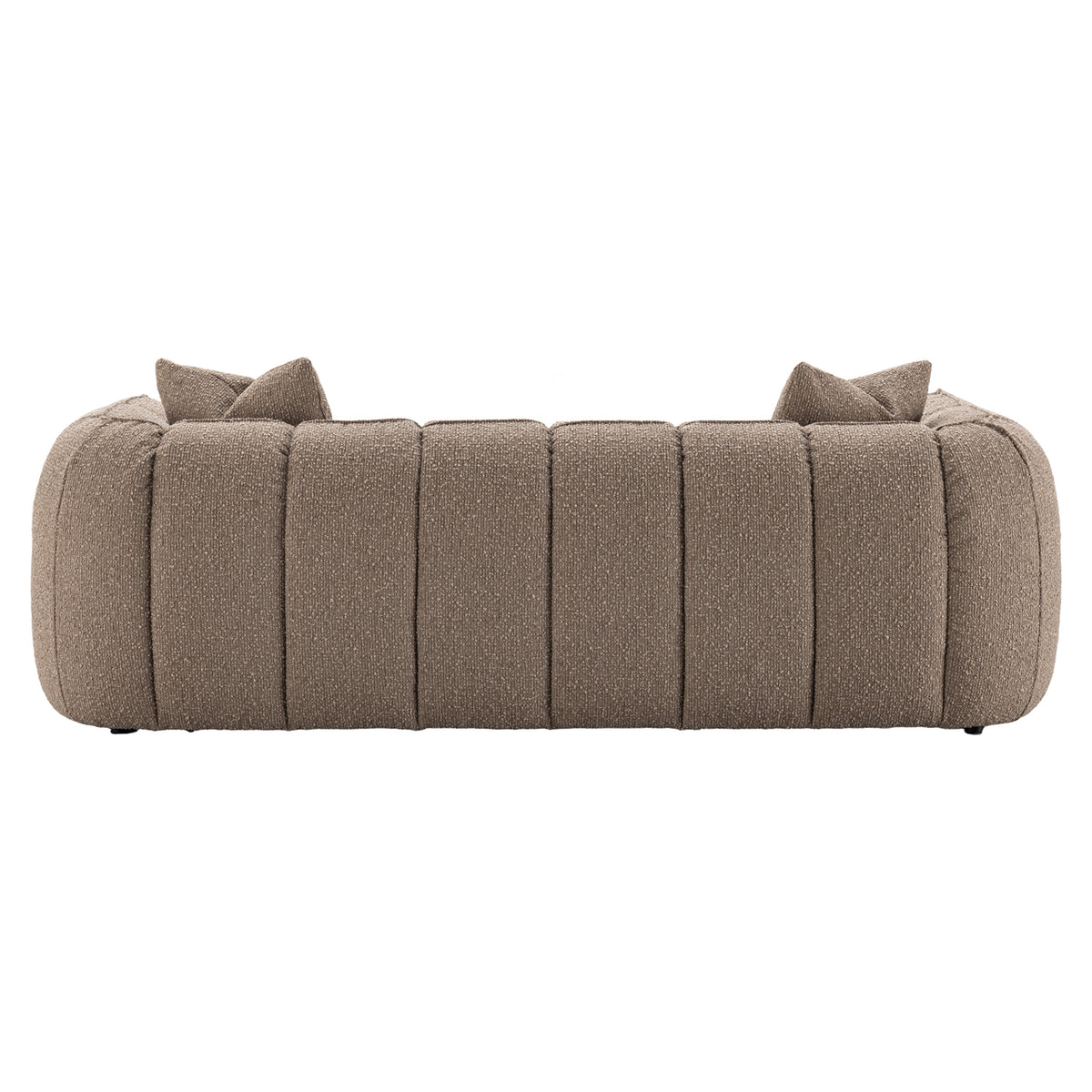 Sofa Hogan mocca chunky 3-seater fire retardant