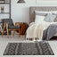 Moroccan Dark Grey Shaggy Rug | 940