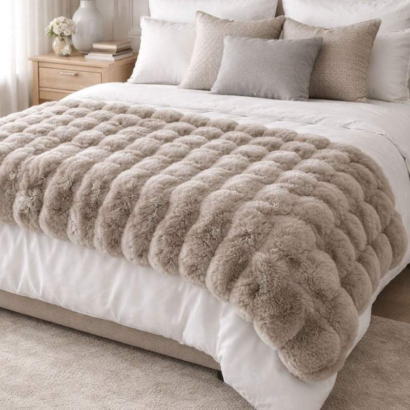 Malini Raffles Taupe Throw